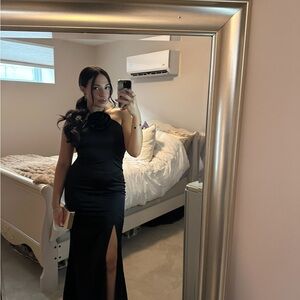 Club L London Elegant Black Maxi Dress